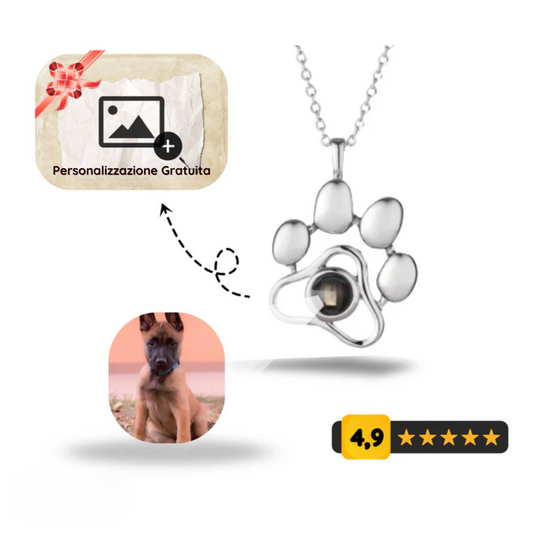 Collana Ricordo Zampa Cane